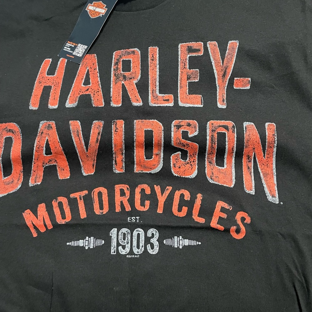 Harley-Davidson Black and Red Graphic Tee San Diego, California 2018